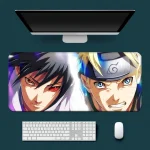 Sasuke and Naruto Duel Mouse Pad