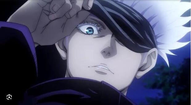 Gojo hides eyes