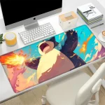 Snorlax Fire Mouse Pad